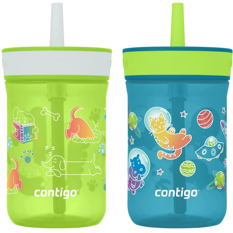 Contigo Kid's 14 oz. Leighton Tumbler 2-Pack - Dogs Doing Things/Spacecraft product photo