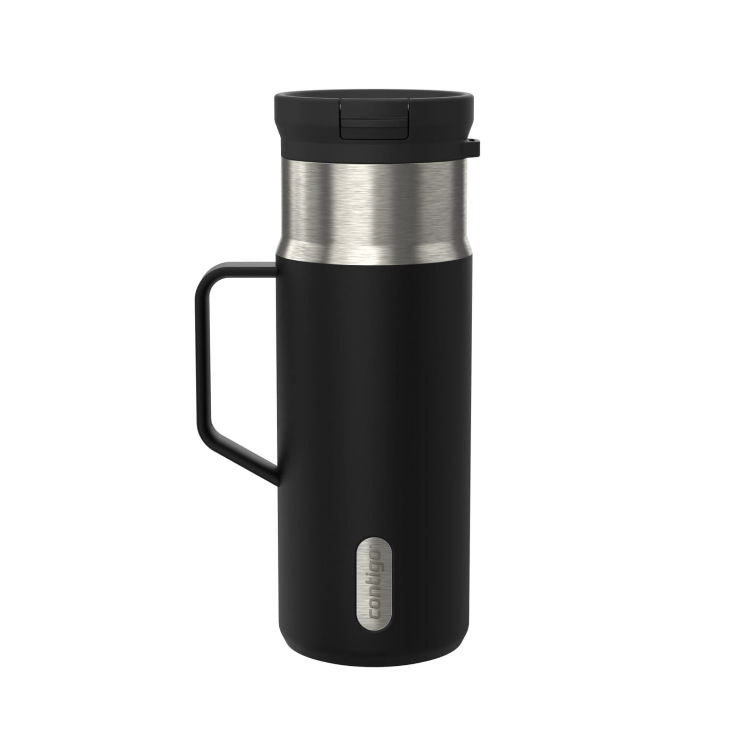 Contigo SnapSeal 18 oz Leakproof Stainless Steel Water Bottle with Side Handle, Vacuum-Insulated for Hot & Cold Drinks, Spill-Proof AutoClose Opening with Straw Compatibility product photo