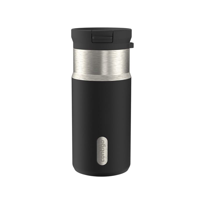 Contigo SnapSeal 14 oz Leakproof Stainless Steel Water Bottle, Vacuum-Insulated for Hot & Cold Drinks, Spill-Proof AutoClose Opening with Straw Compatibility, BPA-Free & Lead-Free, Dishwasher Safe product photo