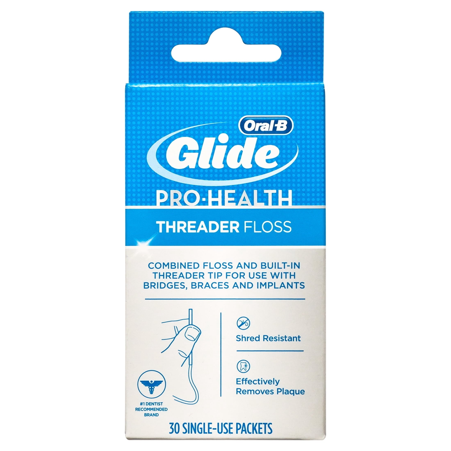 Floss, Glide Pro-Health Dental Floss Threader for Braces and Dental Work, 30 Count product photo