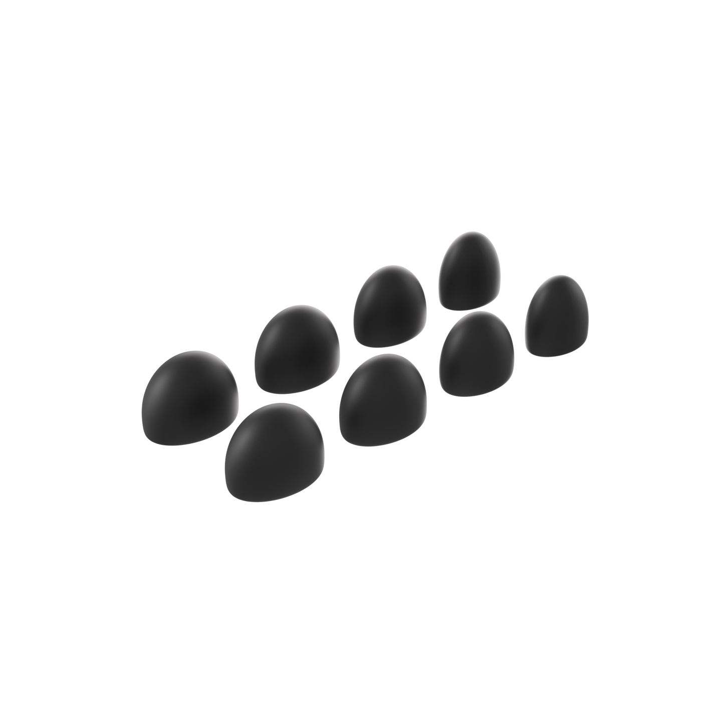 Loop Dream™ Foam-Silicone Ear Tips - Black (Mixed Sizes) Black product photo