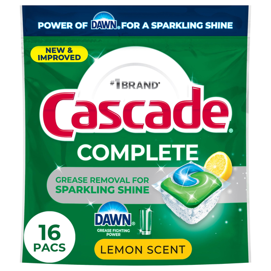 Complete Action Pacs, Dishwasher Detergent, Lemon, 16 Count product photo