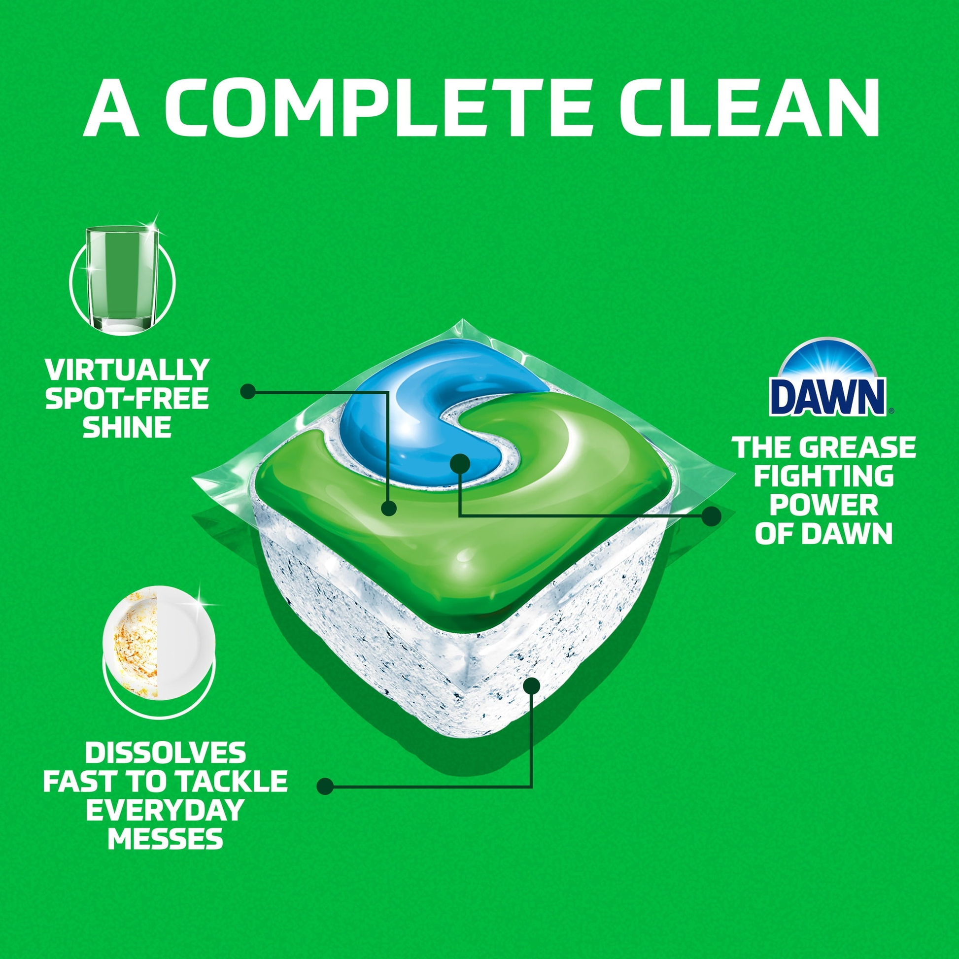Complete Action Pacs, Dishwasher Detergent, Fresh, 16 Count product photo