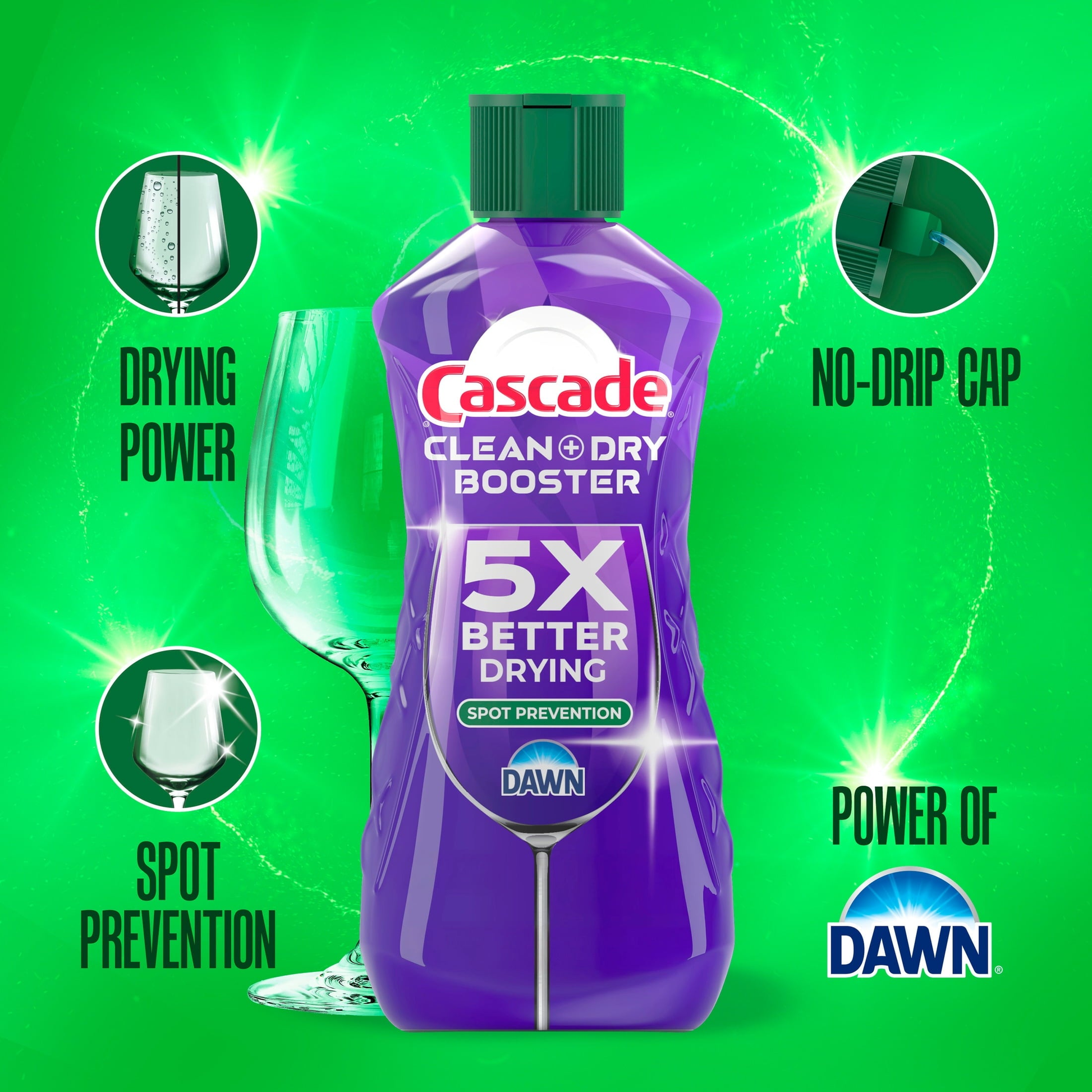 Rinse Aid Clean &amp; Dry Booster, 16oz product photo