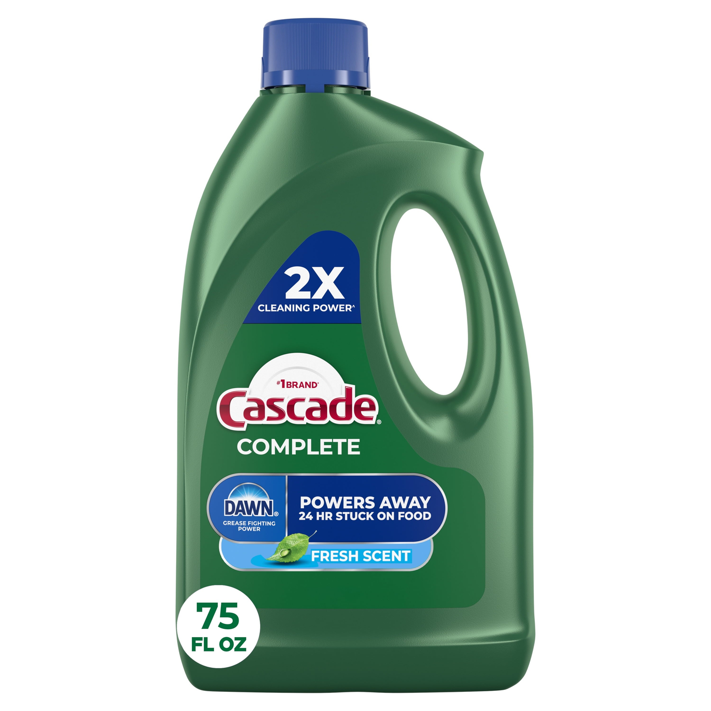Complete Dishwasher Detergent Liquid Gel, Dish Detergent, Dish Soap, Fresh, 75oz product photo