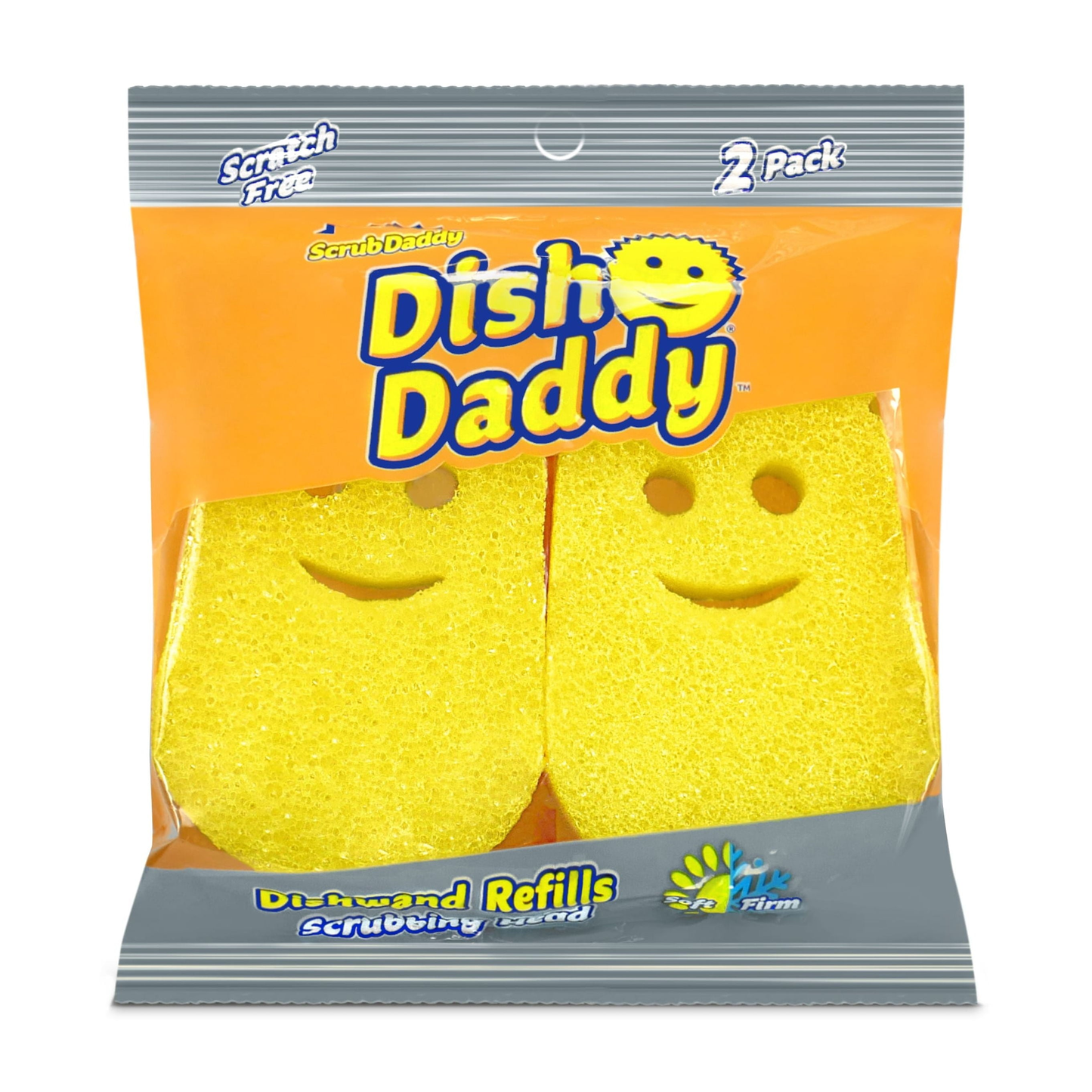 Scrub Daddy Dish Daddy Non-Scratch Scrub Dishwand Refills, 2 Count product photo
