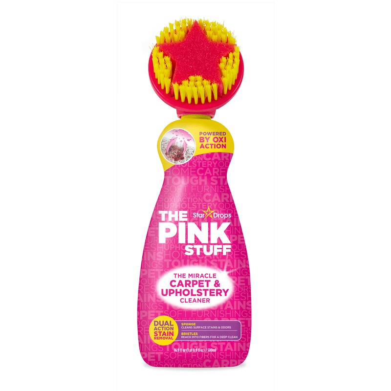 The Pink Stuff Carpet & Upholstery Stain Remover with Scrubber, 16.9 fl oz product photo