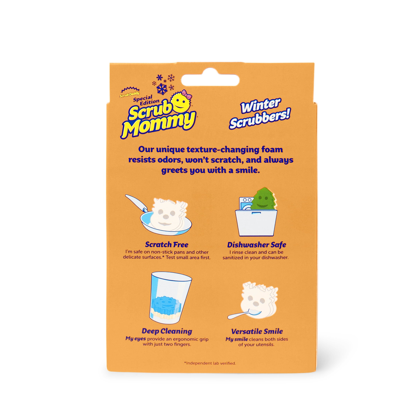 Scrub Mommy Winter Snowflake Non-Scratch Cleaning Sponge product photo