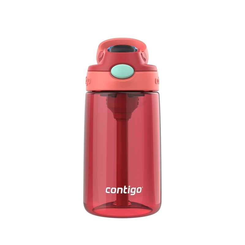 Contigo Kids Water Bottle with Redesigned AUTOSPOUT Straw, 14 oz., Goji Berry Coral product photo