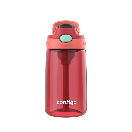 Contigo Kids Water Bottle with Redesigned AUTOSPOUT Straw, 14 oz., Goji Berry Coral product photo
