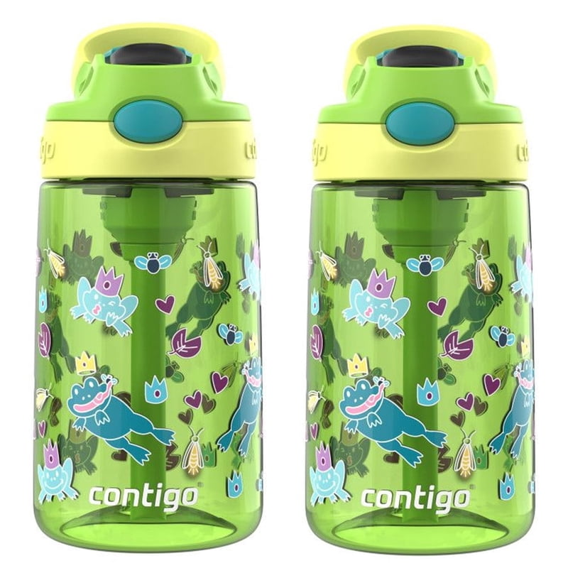 Contigo Kid's 14 oz. Aubrey Water Bottle 2-Pack - Bunnies/Frog product photo