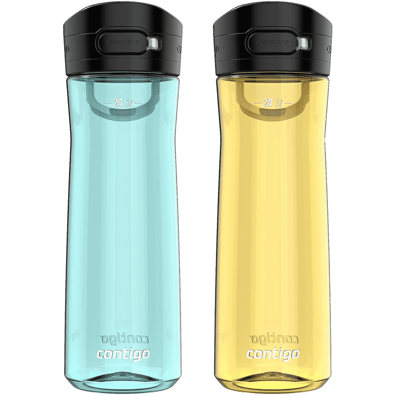 Contigo 24 oz. Jackson 2.0 Tritan Water Bottle 2-Pack - Jade Vine/Pineapple product photo