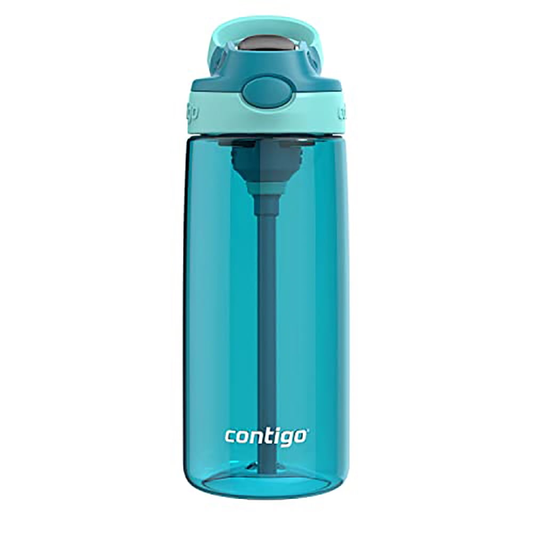 Contigo Leakproof lid 591 mL Juniper Jade Aubrey Plastic Water Bottle with Straw product photo