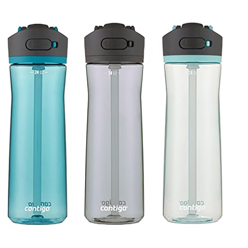 Contigo 24 oz. Ashland 2.0 Water Bottle 3-Pack - Juniper/Sake/Bubble Tea product photo