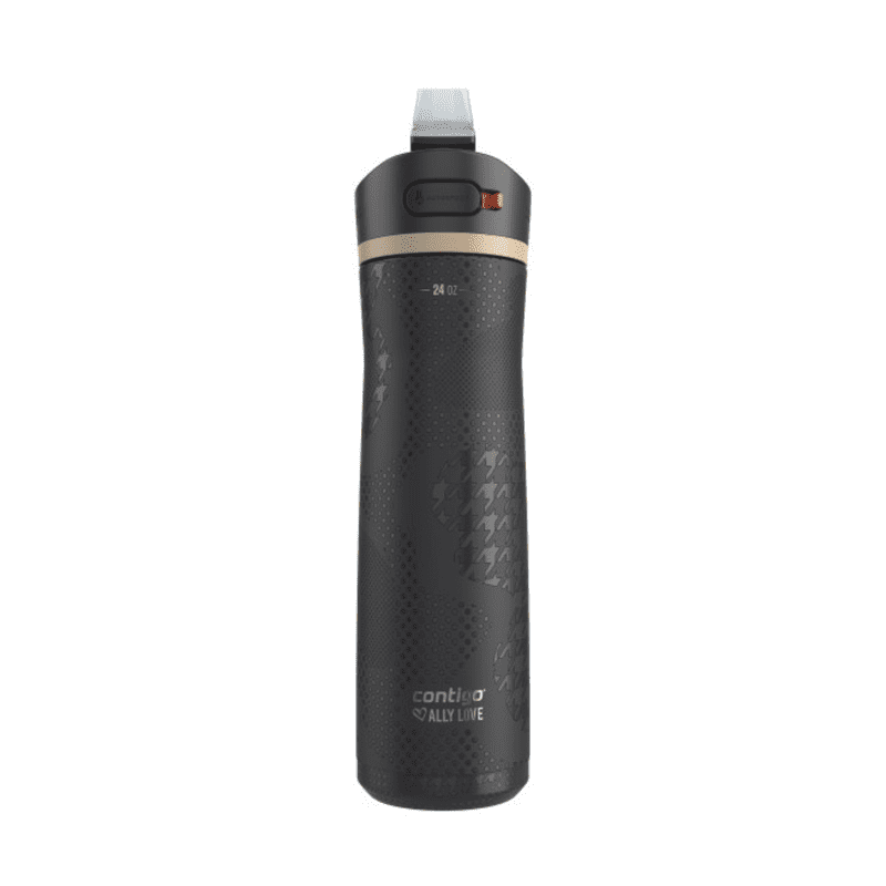 Contigo x Ally Love Ashland Chill 2.0 Stainless Steel Water Bottle with Autospout Lid, 24 oz, Licorice product photo