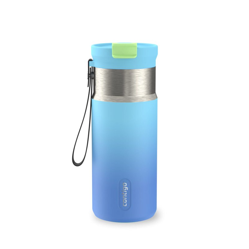 Contigo DualSip 16 oz Compact Leakproof Insulated Water Bottle with 2-Way Lid product photo