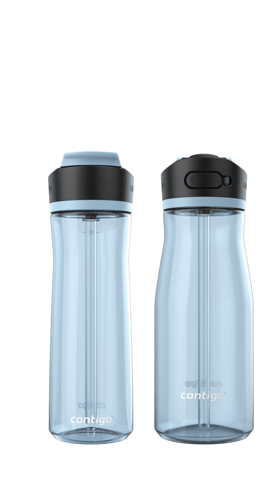 Contigo Ashland Water Bottle Bundle  Glacier Color, 32oz + 24oz Leakproof Autospout BPA-Free Set product photo