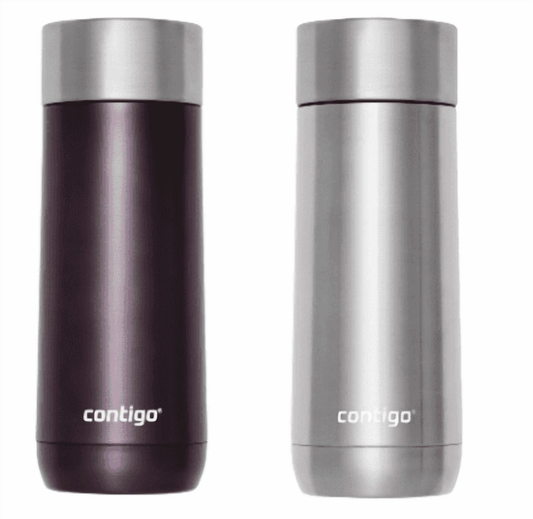 Contigo Luxe 14 oz. Travel Mug, 2 pk. - Dark Plum and Stainless Steel product photo