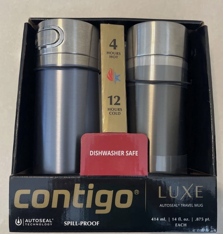 Contigo Luxe Travel Mug - Earl Grey & Mussel, 14 oz./2 pk. product photo