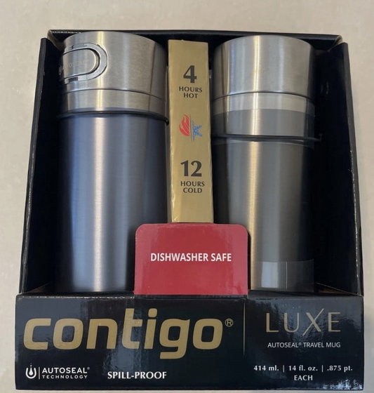 Contigo Luxe Travel Mug - Earl Grey & Mussel, 14 oz./2 pk. product photo