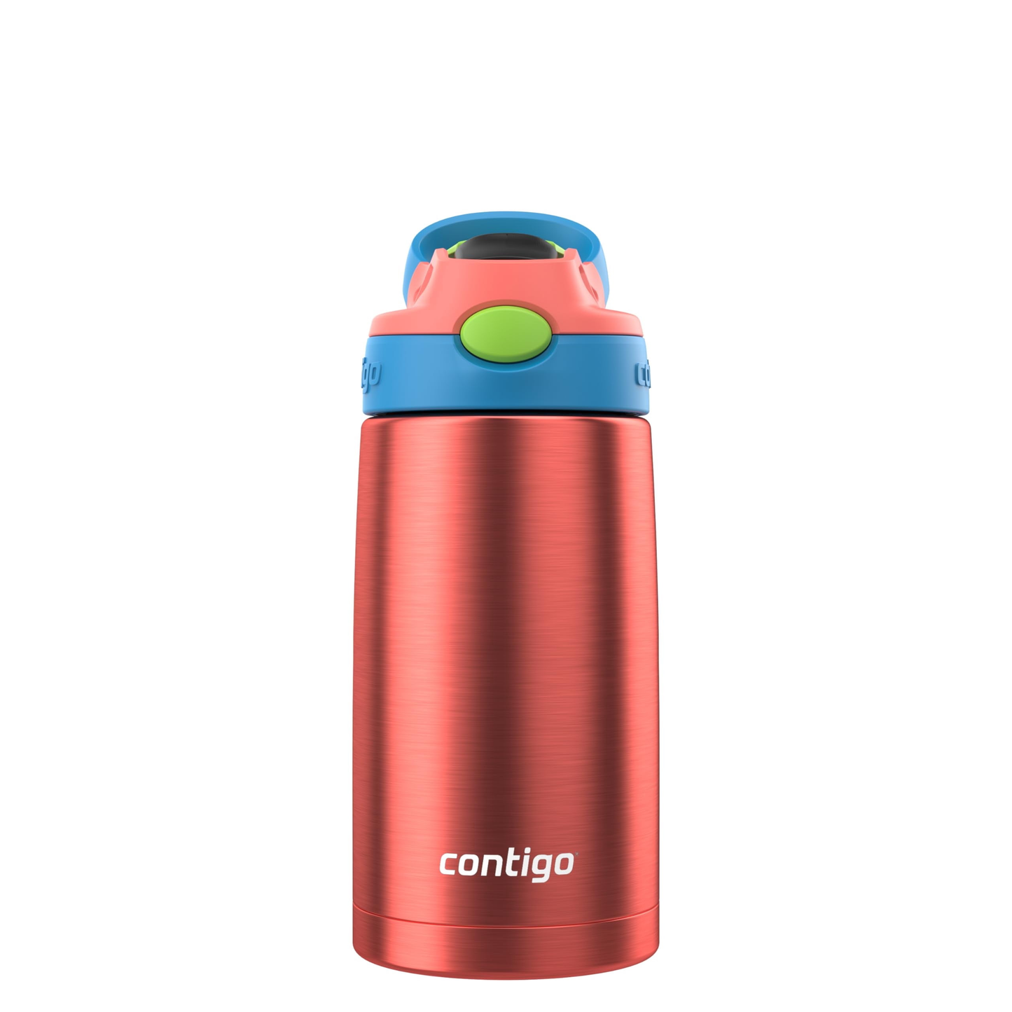 Contigo AUTOSPOUT Water Bottle, 13 oz, Coral Blue/Poppy product photo