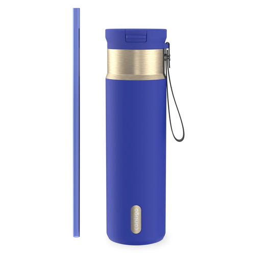 Contigo SnapSeal 24 oz Leakproof Stainless Steel Water Bottle with Carrying Strap and Reusable Straw product photo