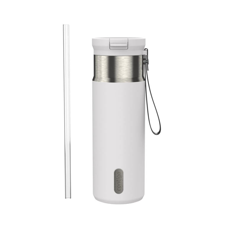 Contigo SnapSeal 20 oz Leakproof Stainless Steel Water Bottle with Reusable Straw, Vacuum-Insulated for Hot & Cold Drinks, Spill-Proof AutoClose Opening, BPA-Free & Lead-Free, Dishwasher Safe product photo