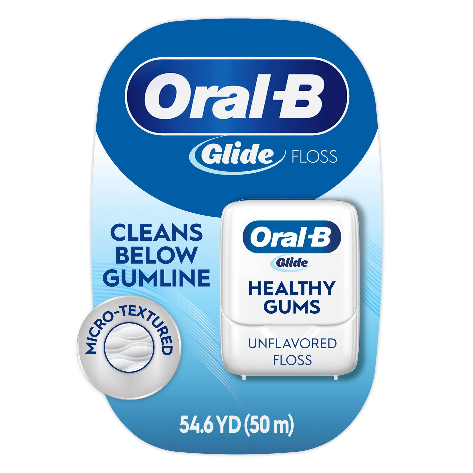 Floss, Glide Healthy Gums Unflavored Dental Floss, Smooth, Strong, Shred Resistant 50m product photo