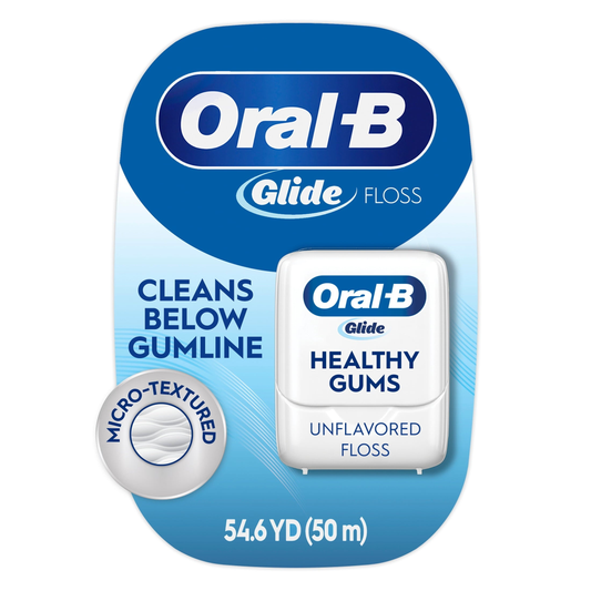 Floss, Glide Healthy Gums Unflavored Dental Floss, Smooth, Strong, Shred Resistant 50m product photo