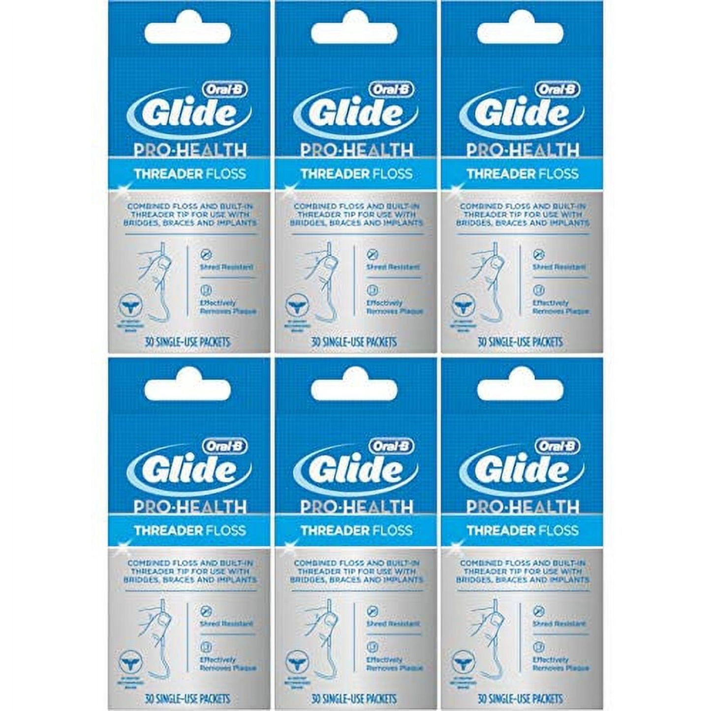 Floss, Glide Pro-Health Dental Floss Threader for Braces and Dental Work, 30 Count product photo