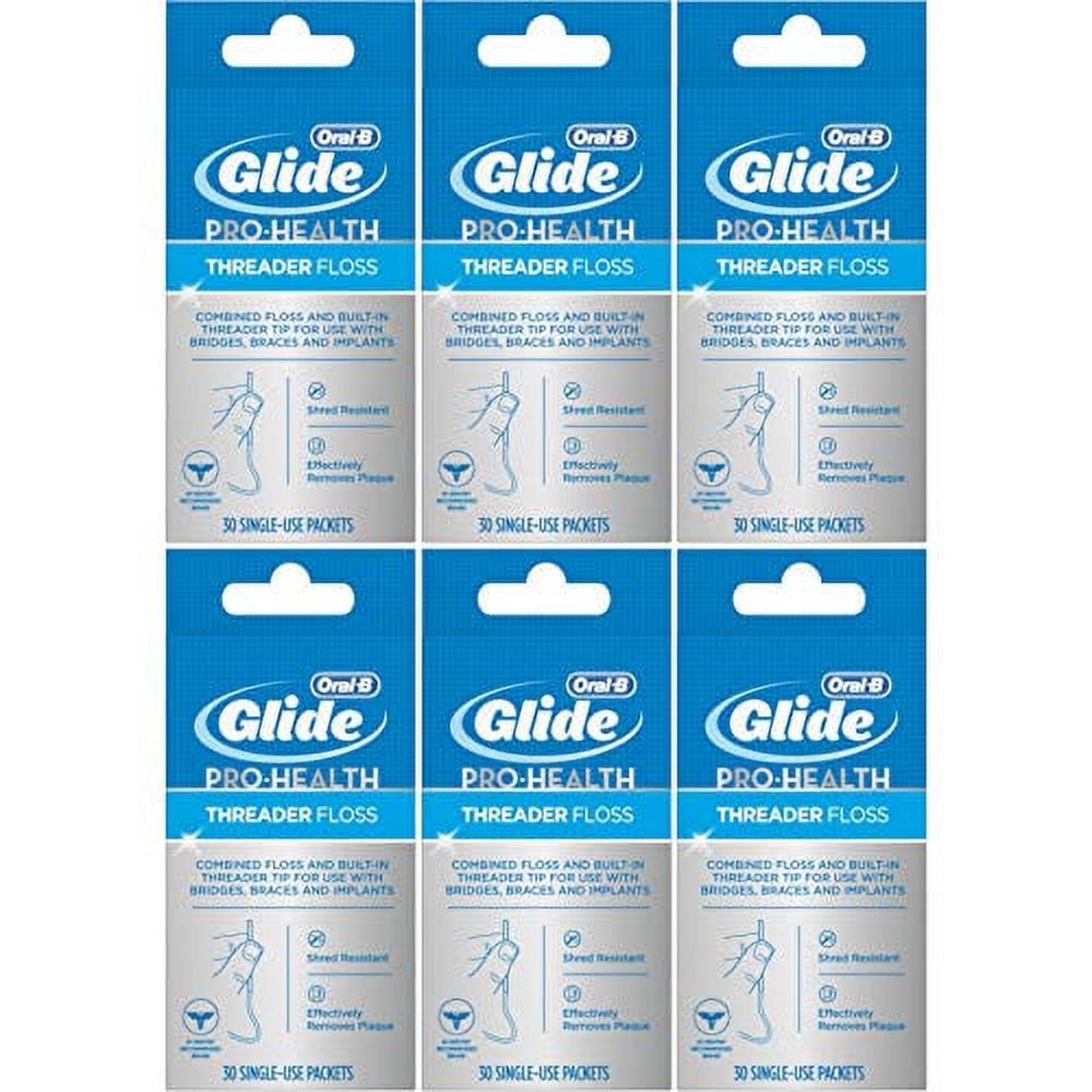 Floss, Glide Pro-Health Dental Floss Threader for Braces and Dental Work, 30 Count product photo