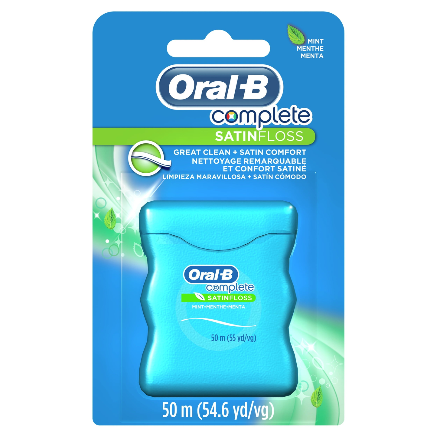 Complete SatinFloss Dental Floss, Mint, 50 m product photo