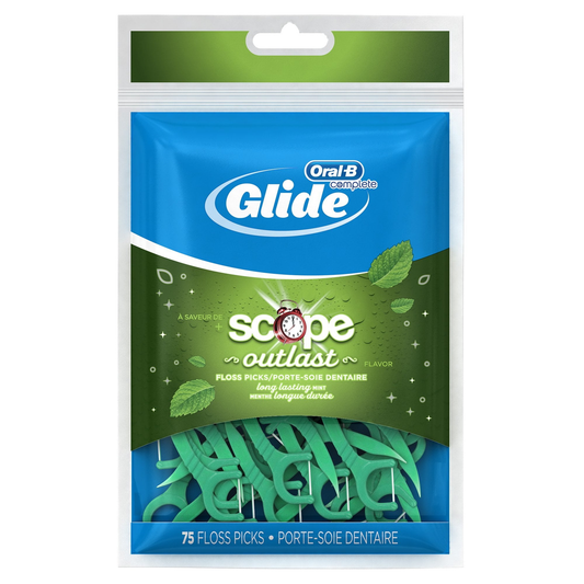 Glide Floss Picks Plusx 40Mm Outlast - Long Lasting Mint - 75 Ct Packaging May Vary product photo