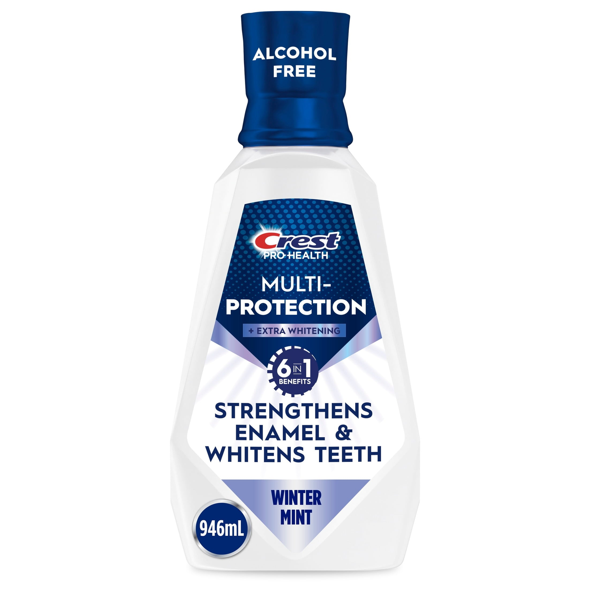 Crest Mouthwash, Pro‑Health Fluoride Mouthwash, Alcohol‑Free Mouth Rinse for Whitening, Winter Mint, 32 fl oz product photo