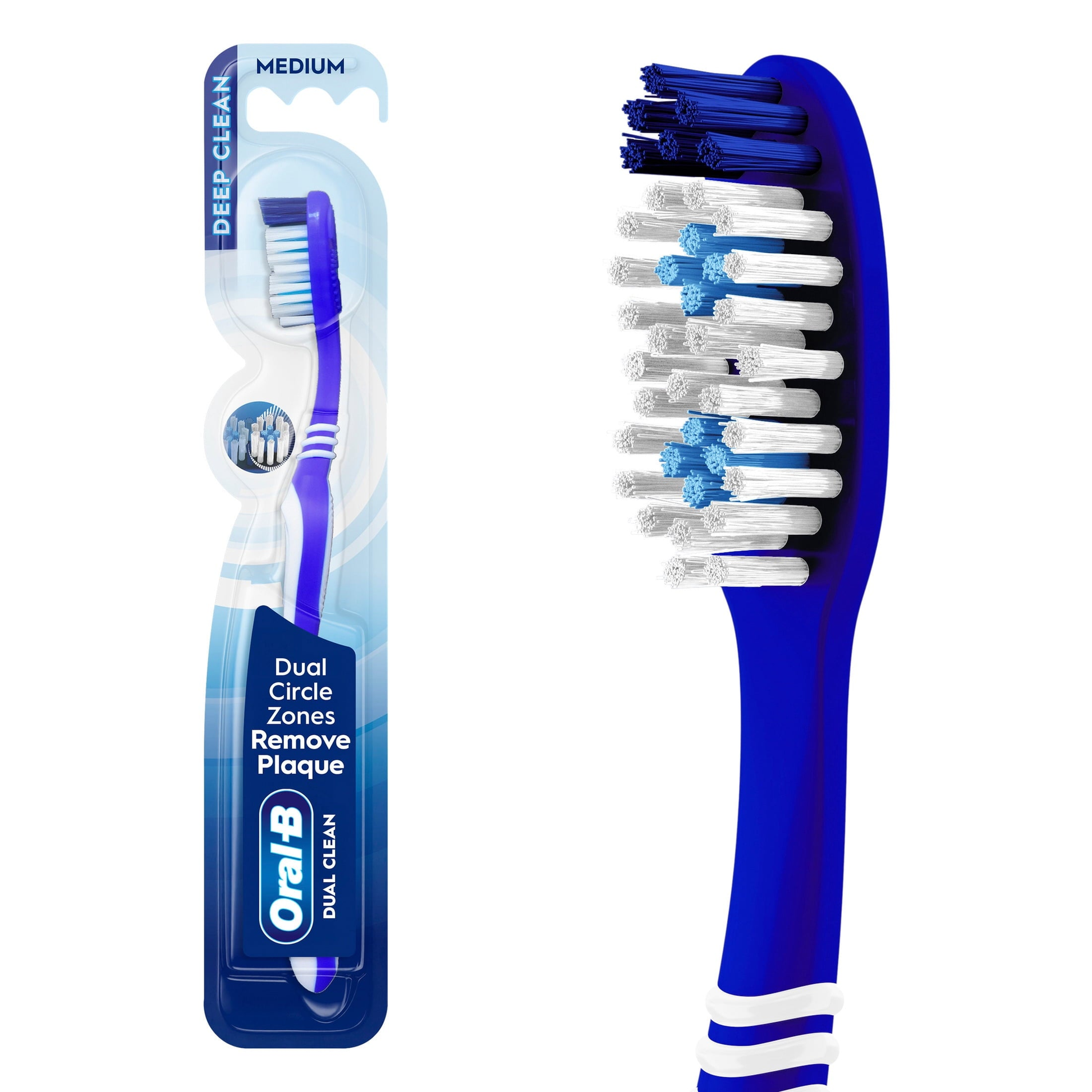 Toothbrush Dual Clean, Medium, 1 Count product photo