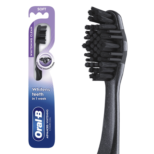 Toothbrush, Advanced Whitening Charcoal, Soft, 1 Count product photo