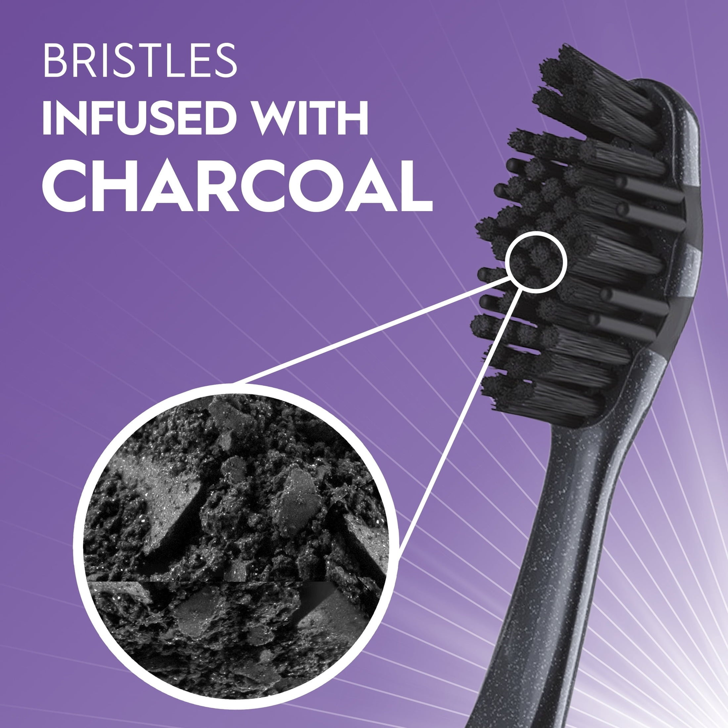 Toothbrush, Advanced Whitening Charcoal, Soft, 1 Count product photo