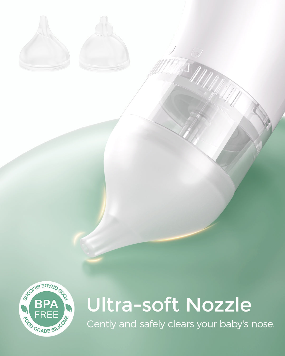 Momcozy BreezyClear™ 2-in-1 Electric Nasal Aspirator Replacement Heads product photo