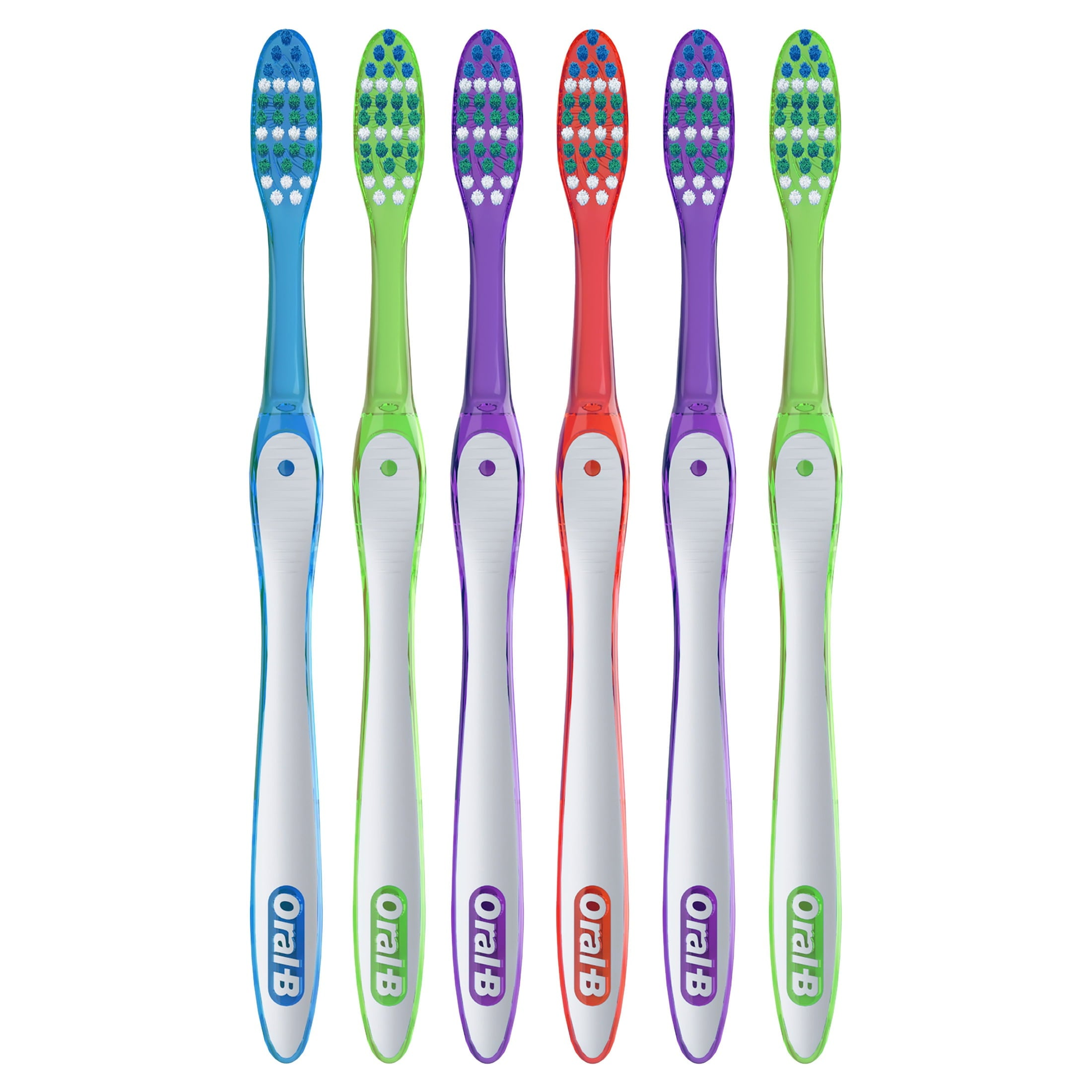 (4 pack)  Toothbrush Pack, Essential Clean Manual Toothbrushes, Soft Bristles, 6 Count product photo