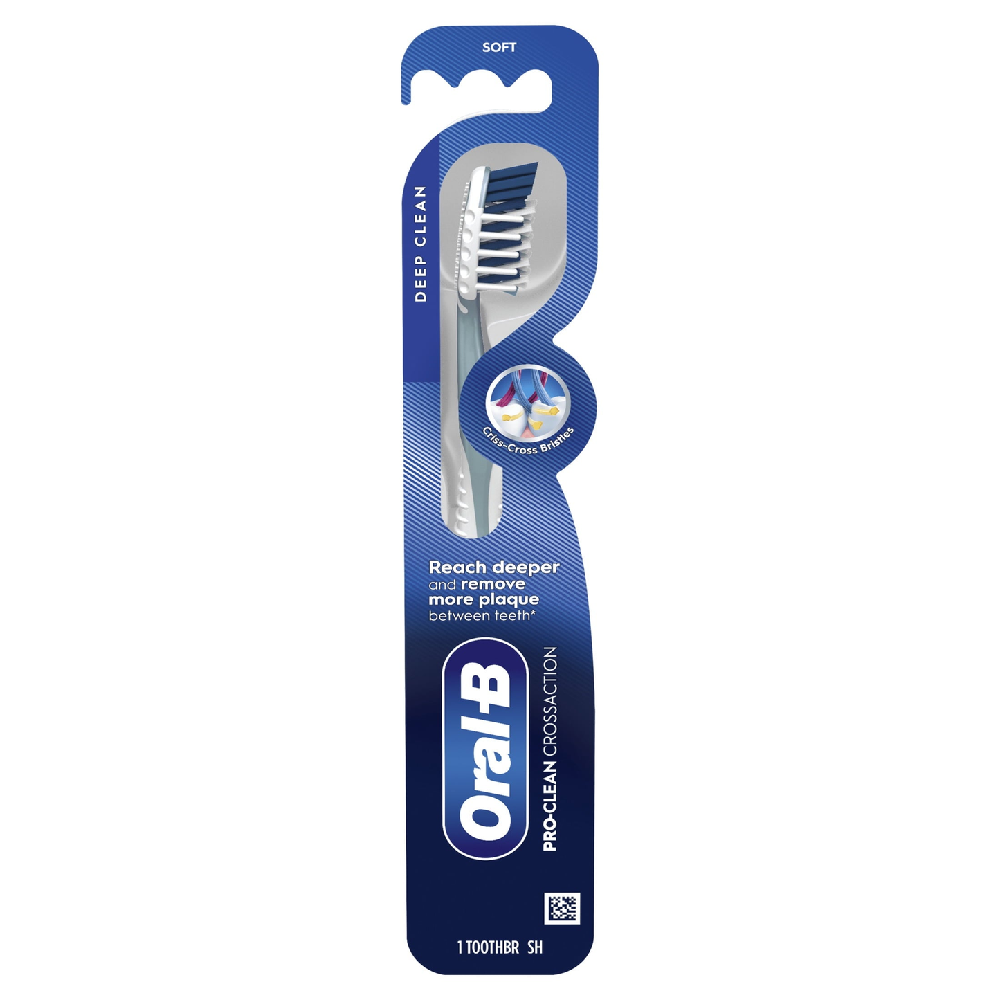 Toothbrush Pro Clean CrossAction, Deep Plaque Removal, Soft, 1 Count product photo
