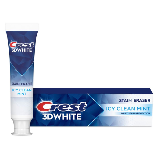 Crest Toothpaste, 3D White Stain Eraser, Icy Clean Mint, 3.8 oz product photo