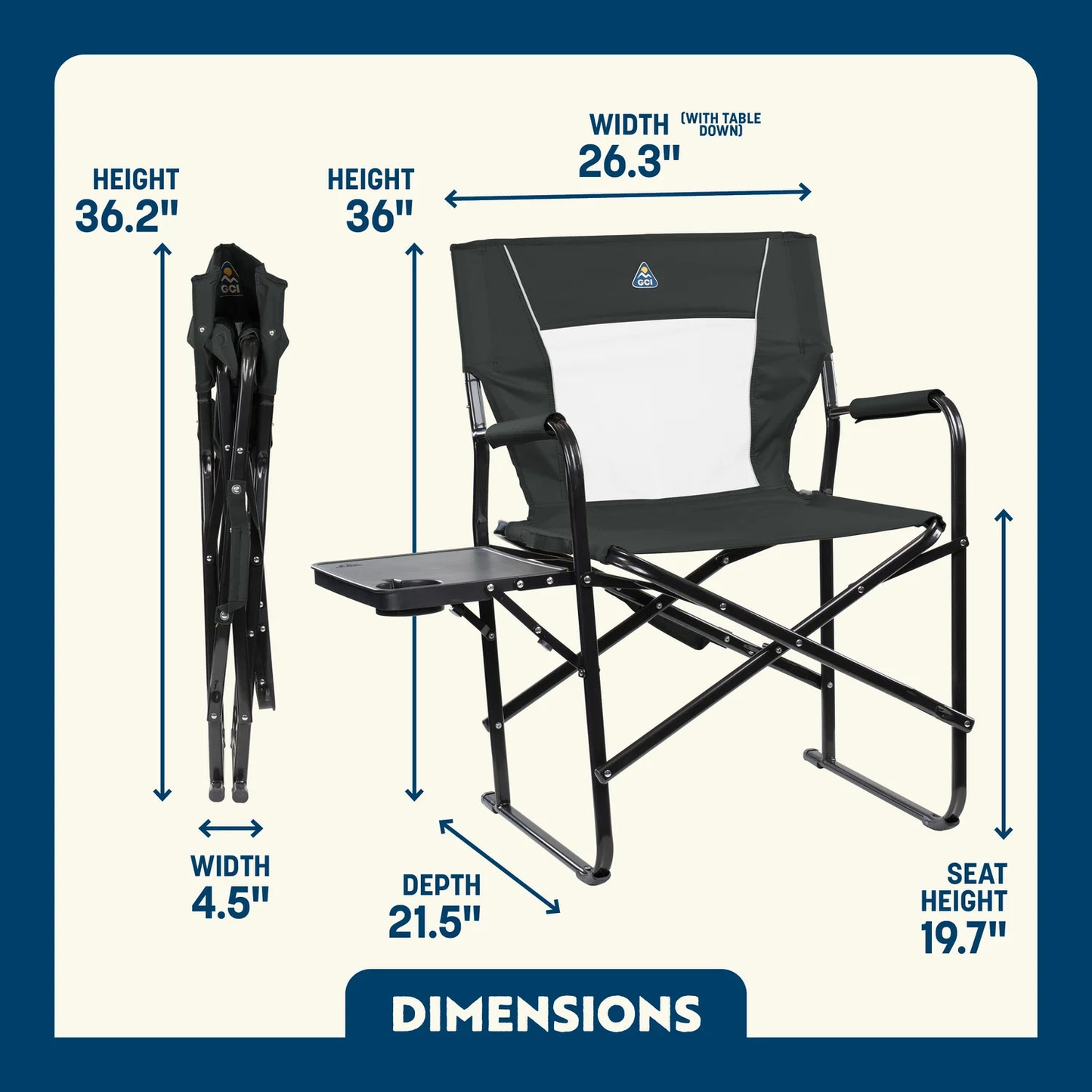 Slim-Fold Director's Chair XL™ product photo