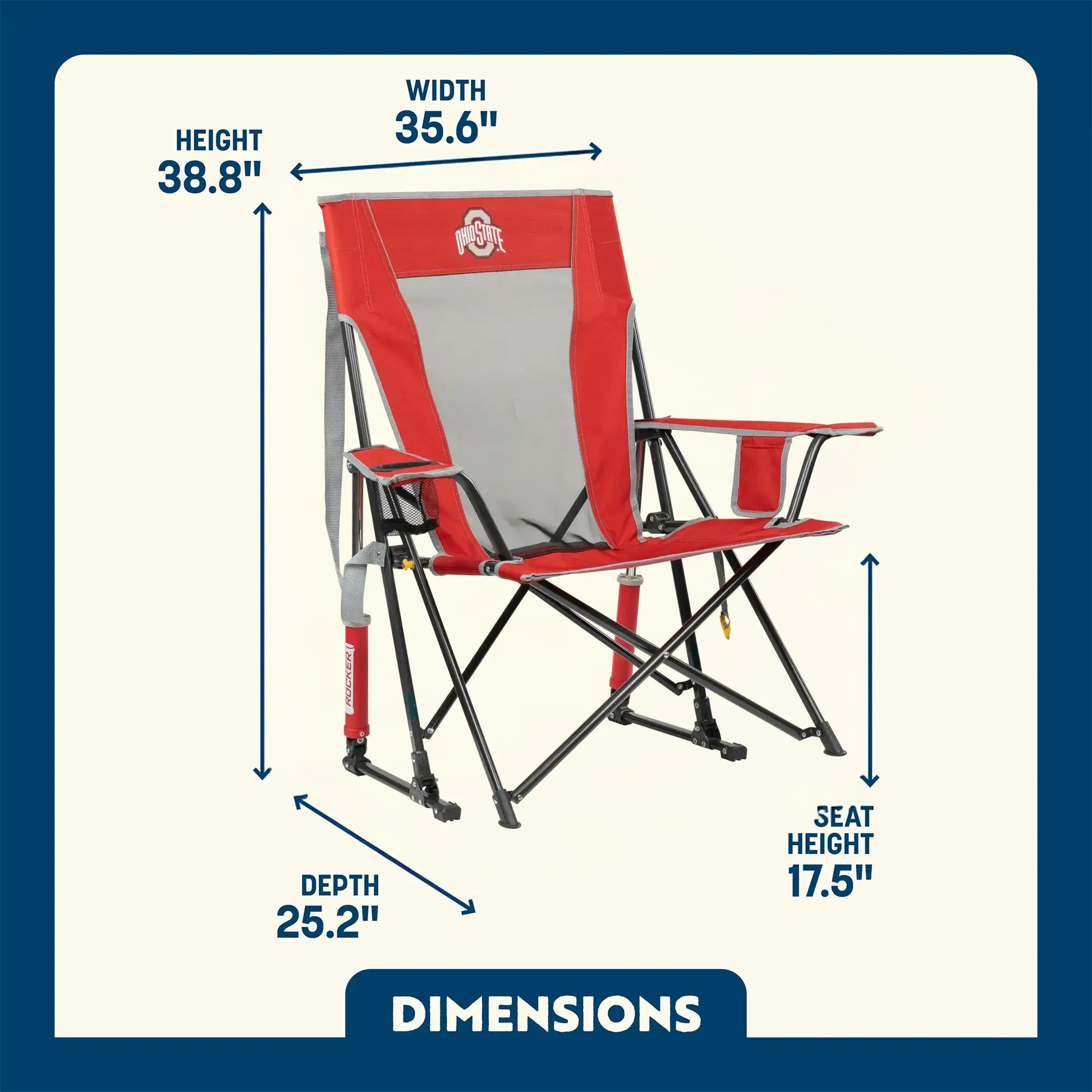 Comfort Pro Rocker™ - Ohio State Buckeyes product photo