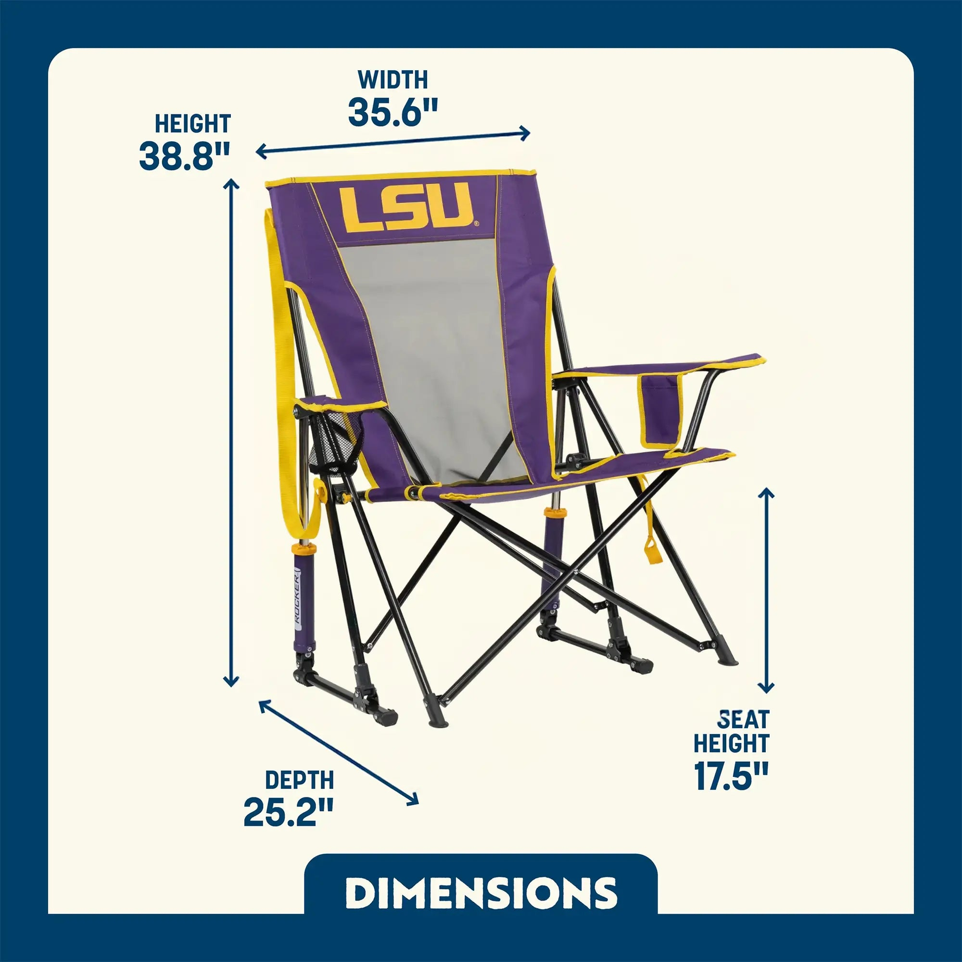 Comfort Pro Rocker™ - LSU Tigers product photo