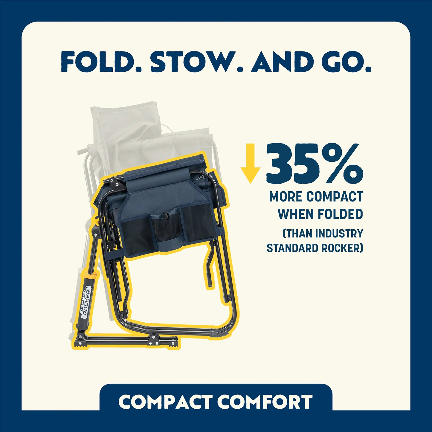 Stowaway Rocker™ with Storage Pouch product photo