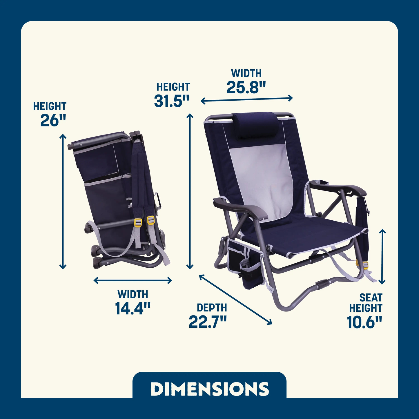 Bi-Fold Slim Event Chair™ product photo
