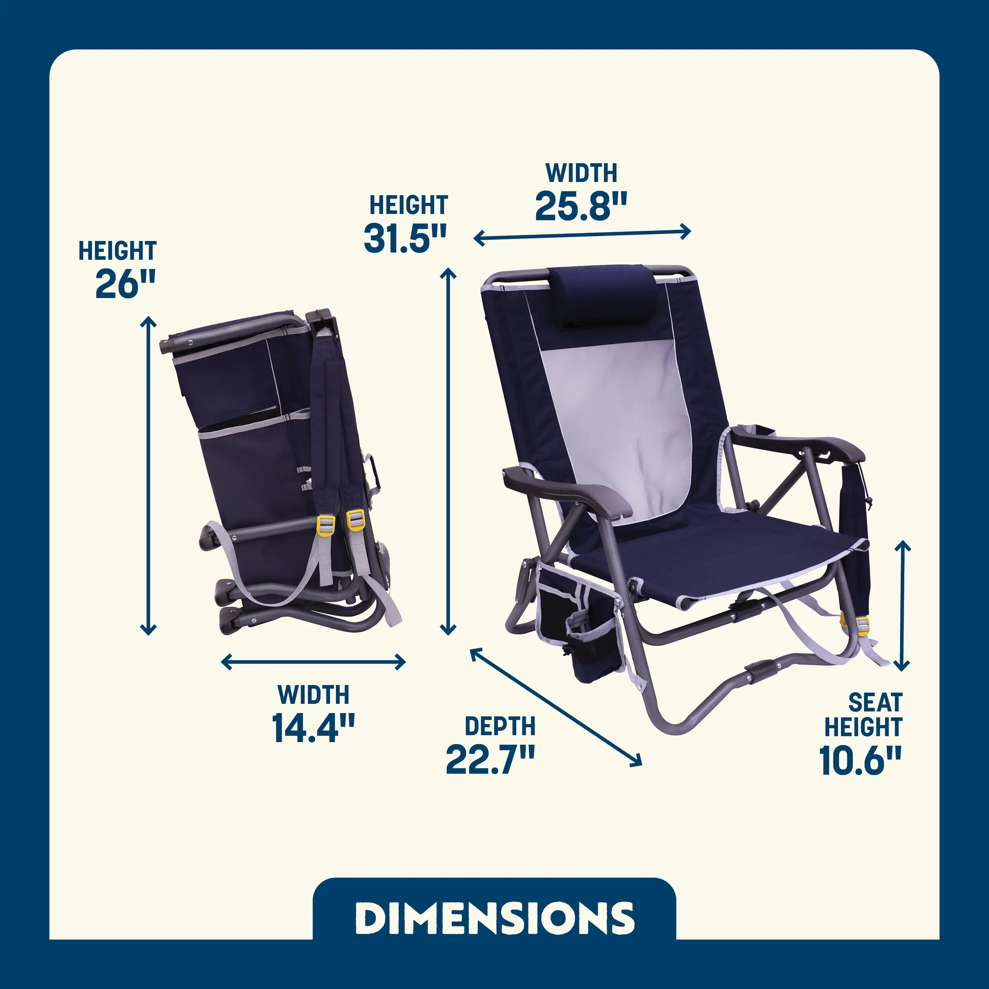 Bi-Fold Slim Event Chair™ product photo