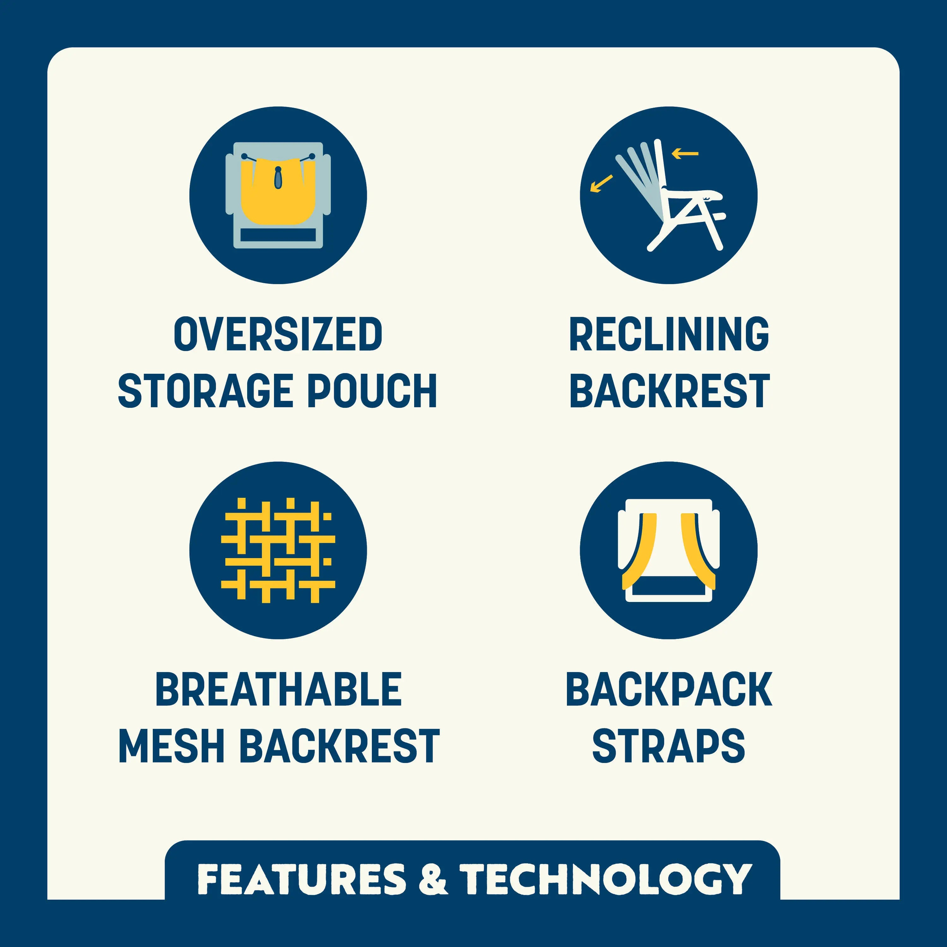 Backpack Beach Chair™ product photo