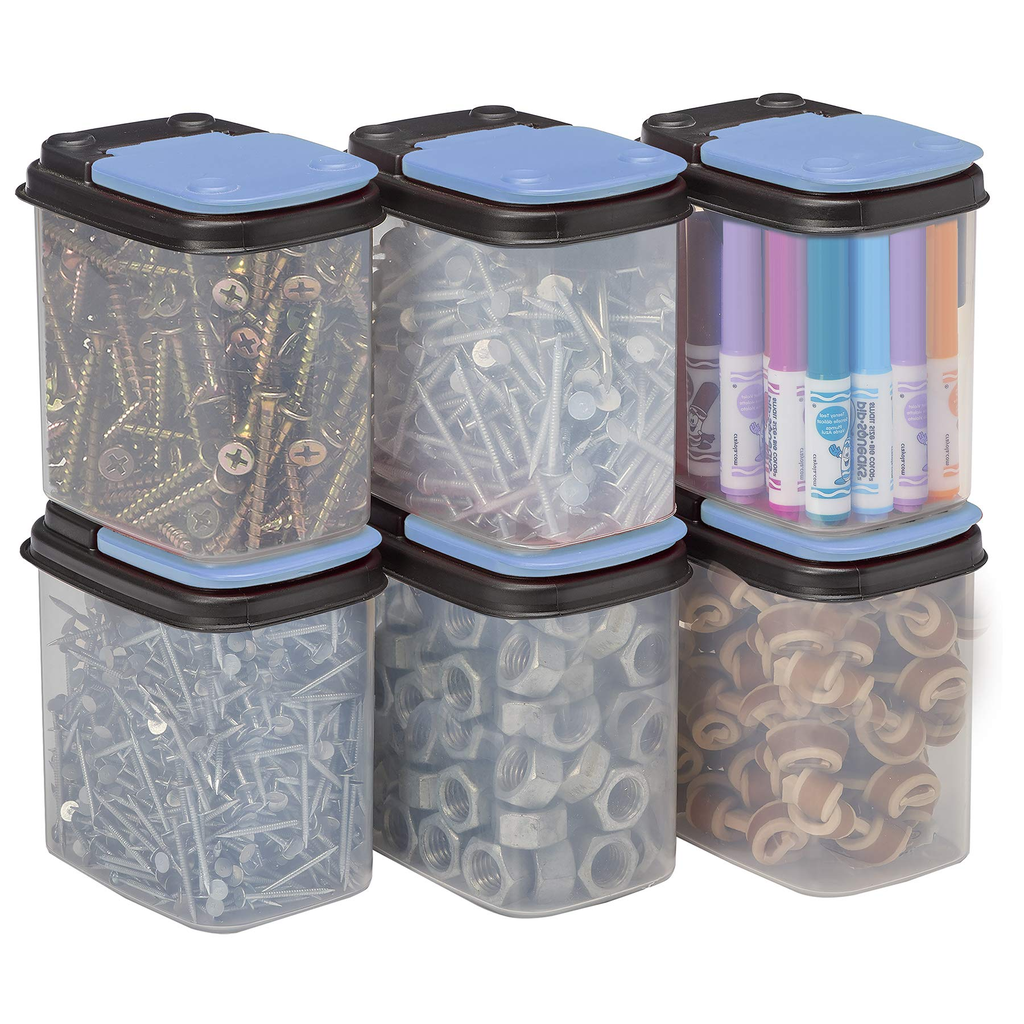 Durable Small Fastener Box - White