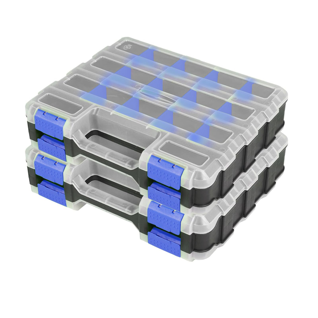 Durable Small Fastener Box - Gray